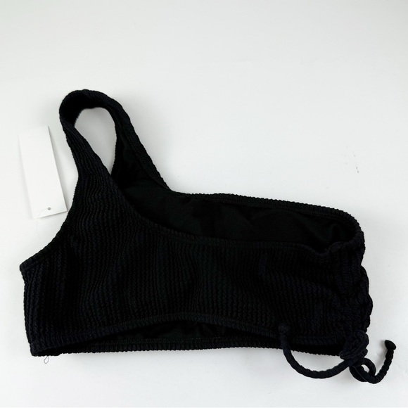 Salt + Cove Bikini Top Juniors Size Small Black Ribbed One Strap Swim NWT - Picture 5 of 8